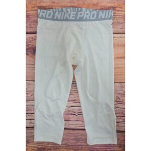 Nike Pro Dri-FIT White‎ Compression Tights Large